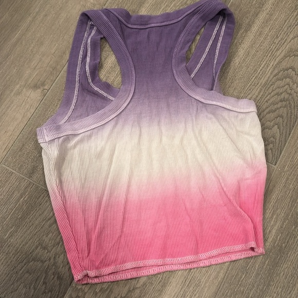 Katie J NYC Girls Racerback Crop Tops - Red, Pink, Blue, and Ombre Size L - Picture 13 of 13